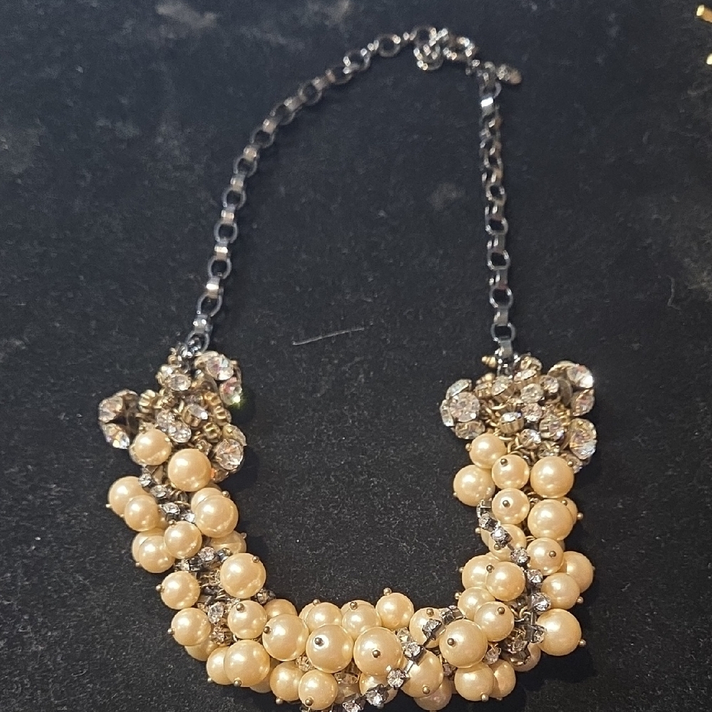 J. Crew Pearl and Crystal Necklace